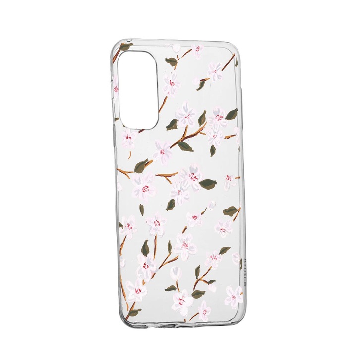 Силиконов калъф Unique за Vivo X60 Pro, Spring Flower, Transparent TR 512