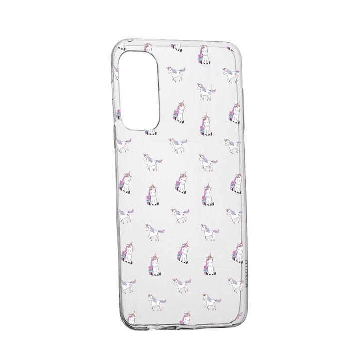 Силиконов калъф Unique за Vivo Y11S, Unicorn Pattern, Transparent TR 522