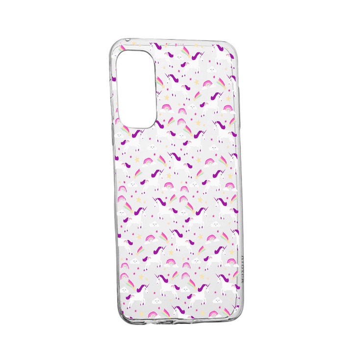 Силиконов калъф Unique за Xiaomi Mi 11X / 11X Pro, Unicorn Rainbow, Transparent TR 520