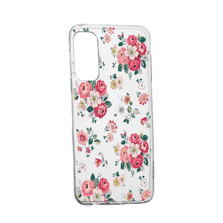 Силиконов калъф Unique за Vivo Y21s, Pastel Colors Collection Flowers, Transparent TR 511