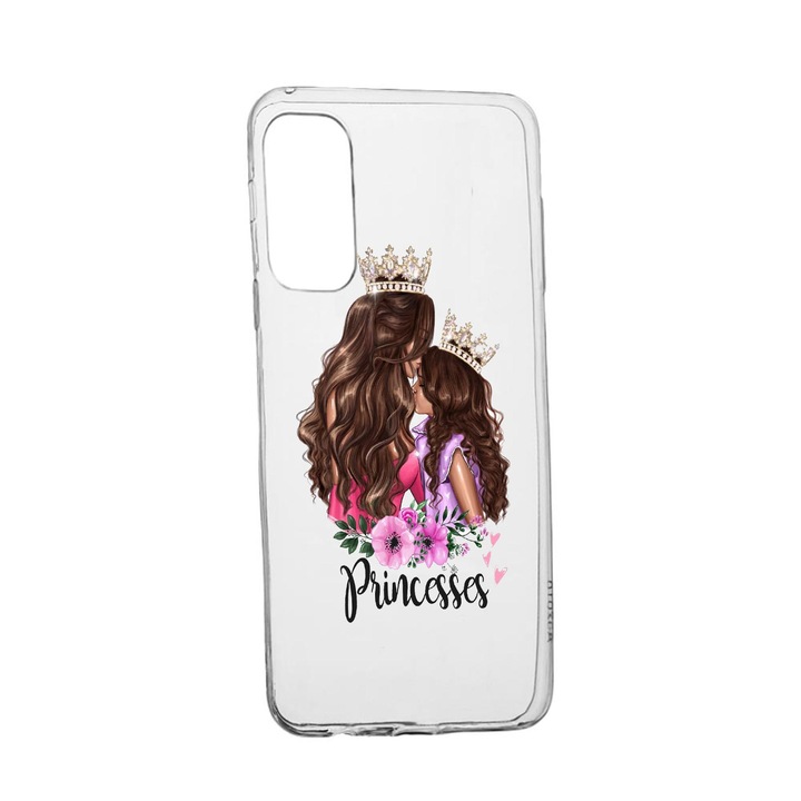 Силиконов калъф Unique за Vivo Y11S, Princesses Gril Mom, Transparent TR 552