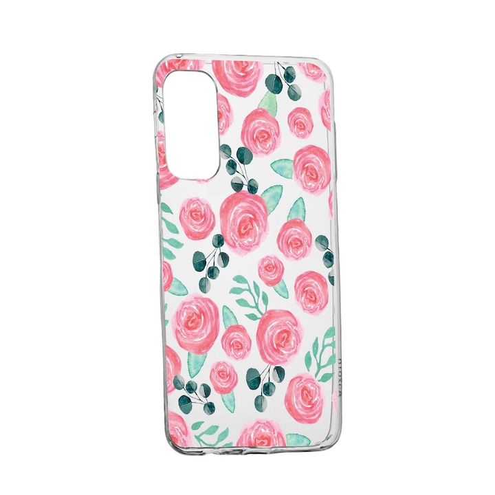 Π‘ΠΈΠ»ΠΈΠΊΠΎΠ½ΠΎΠ² ΠΊΠ°Π»ΡΡ Unique Π·Π° Vivo X60 Pro, Rose Pattern, Transparent TR 640