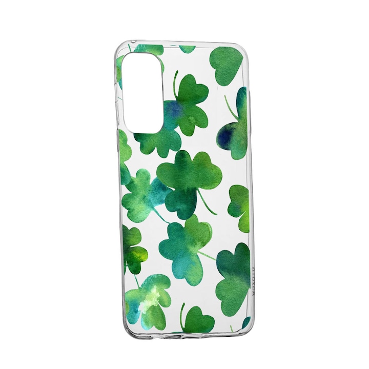 Π‘ΠΈΠ»ΠΈΠΊΠΎΠ½ΠΎΠ² ΠΊΠ°Π»ΡΡ Unique Π·Π° Realme V13 5G, Green leaf, Transparent TR 697