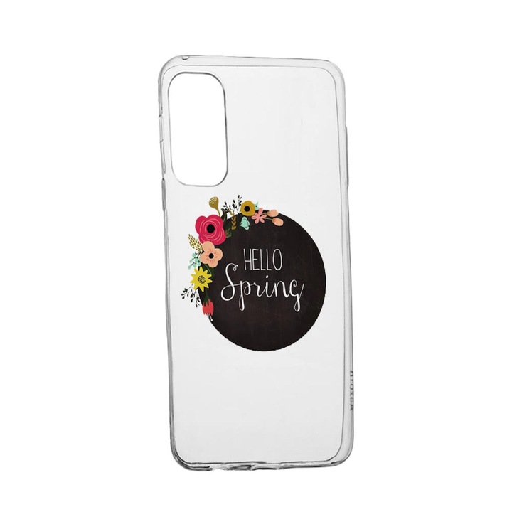 Силиконов калъф Unique за Realme V13 5G, Hello Spring, Transparent TR 684