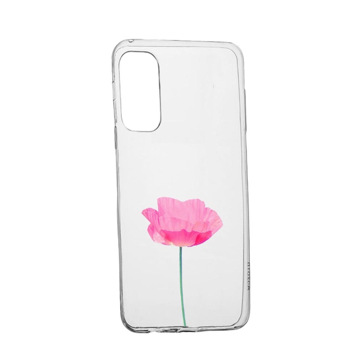 Силиконов калъф Unique за Realme V13 5G, Rose - Pastel Pink, Transparent TR 693