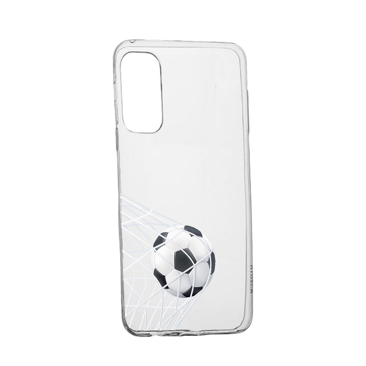 Силиконов калъф Unique за Realme V13 5G, Football - Goooaaall, Transparent TR 775