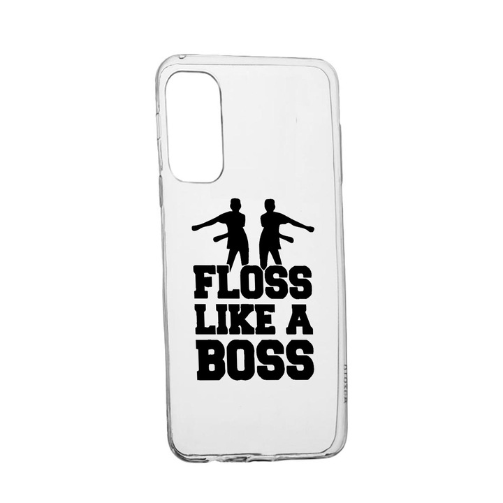 Husa Silicon Compatibila cu Samsung Galaxy S22 Plus, Floss Like A Boss, rezistenta la uzura, anti-alunecare, 765