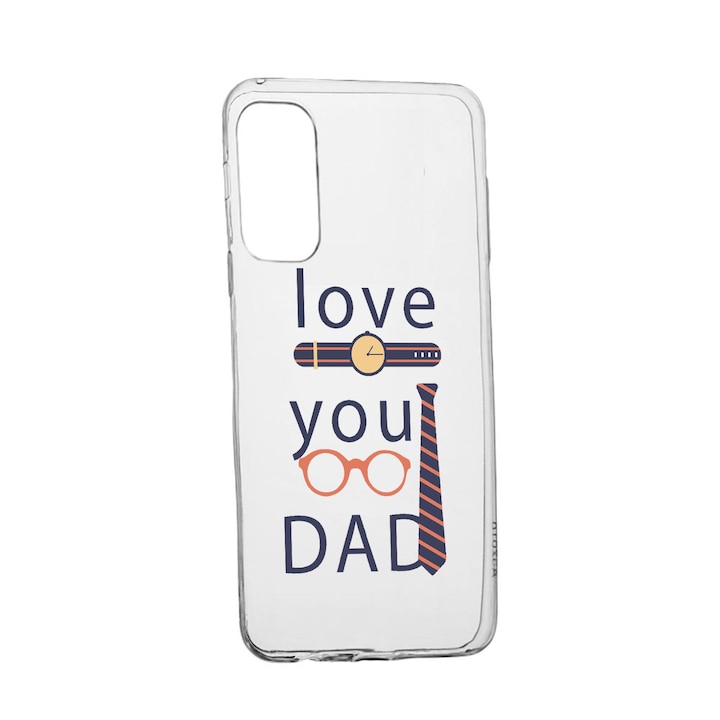 Силиконов калъф Unique за Xiaomi Mi 11i, Love You Dad, Transparent TR 795