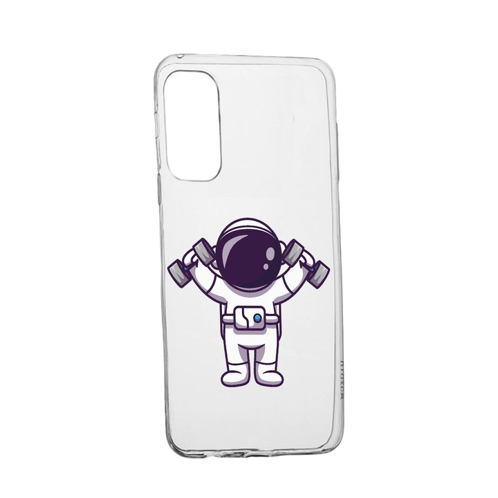Силиконов калъф Unique за Vivo X60 Pro, Astronaut Gym, Transparent TR 778