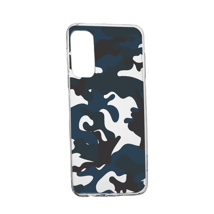 Husa Silicon Compatibila cu Samsung Galaxy S21 FE, Camouflage, rezistenta la uzura, anti-alunecare, 789
