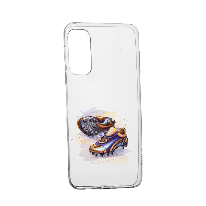 Силиконов калъф Unique за Realme V13 5G, Football Shoes, Transparent TR 799