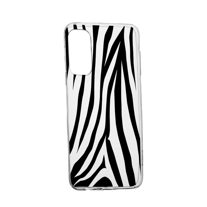 Силиконов калъф Unique за Realme V13 5G, Black Zebra, Transparent TR 785