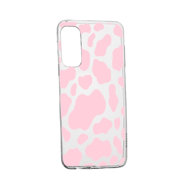 Силиконов калъф Unique за Oppo Reno5 Z 5G, Pink Cow, Transparent TR 786