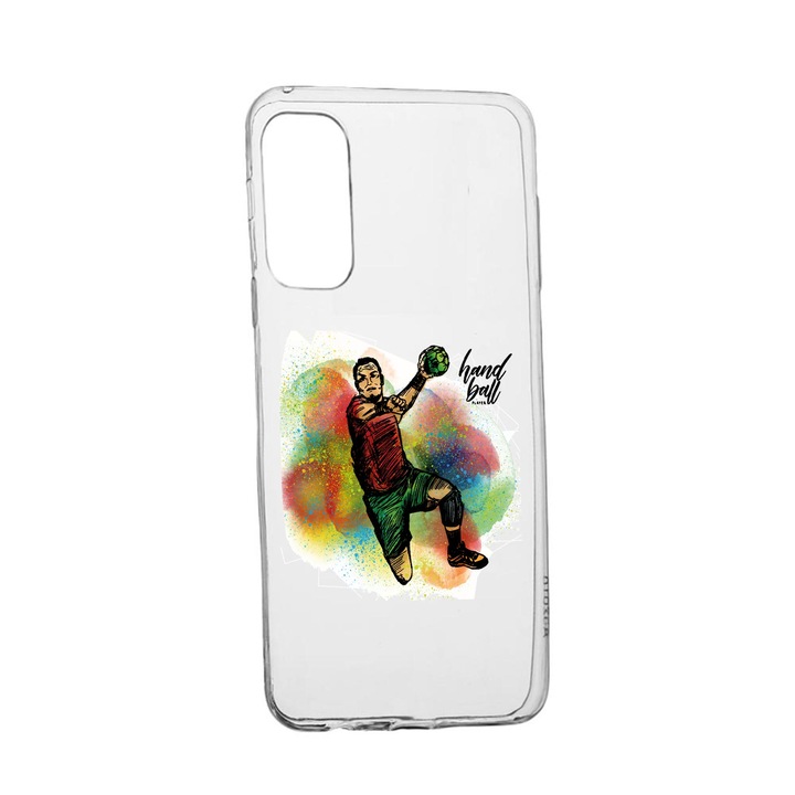 Силиконов калъф Unique за Vivo X60 Pro, Handball Player, Transparent TR 801
