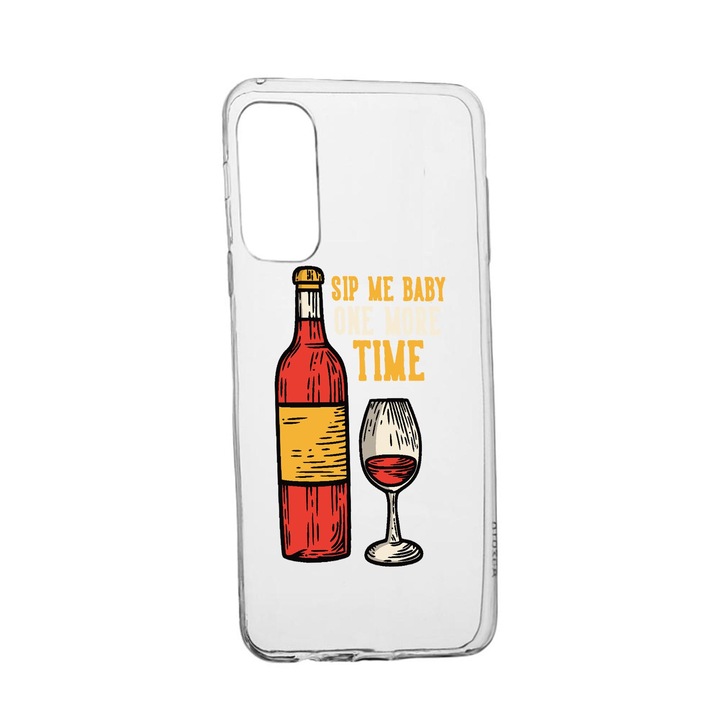 Силиконов калъф Unique за Realme V13 5G, Sip Me Baby, Transparent TR 807