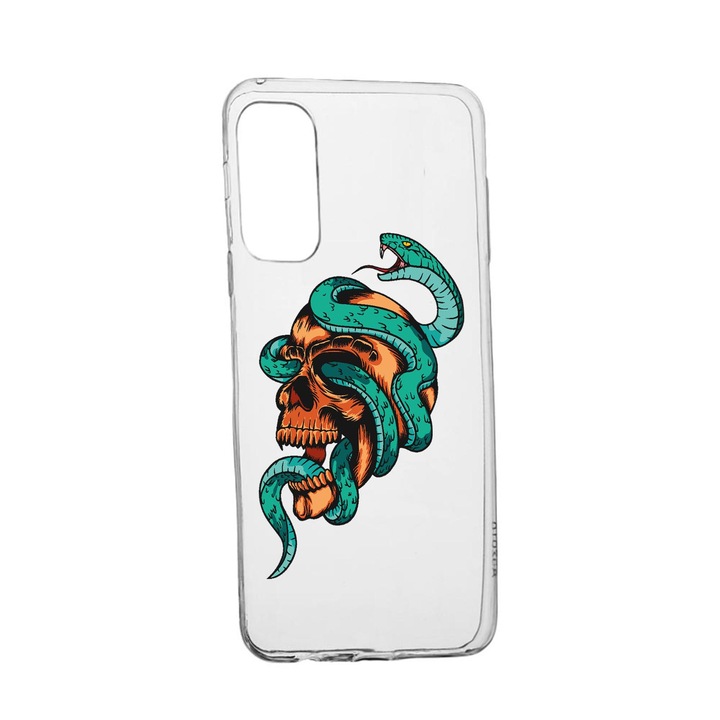 Силиконов калъф Unique за Vivo X60 Pro, Skull, Transparent TR 831