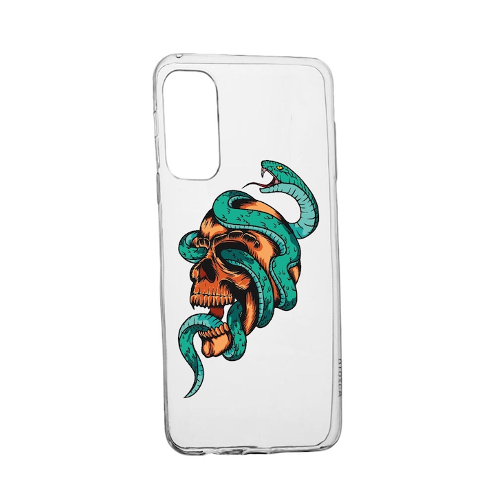 Π‘ΠΈΠ»ΠΈΠΊΠΎΠ½ΠΎΠ² ΠΊΠ°Π»ΡΡ Unique Π·Π° Vivo X60 Pro, Skull, Transparent TR 831