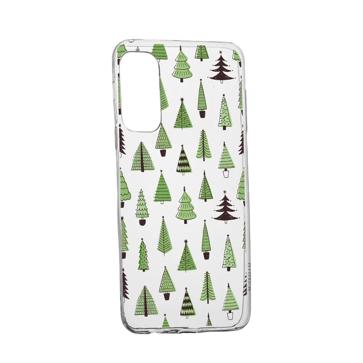 Силиконов калъф Unique за Vivo X60 Pro, Christmas Tree Shapes, Transparent TR 872
