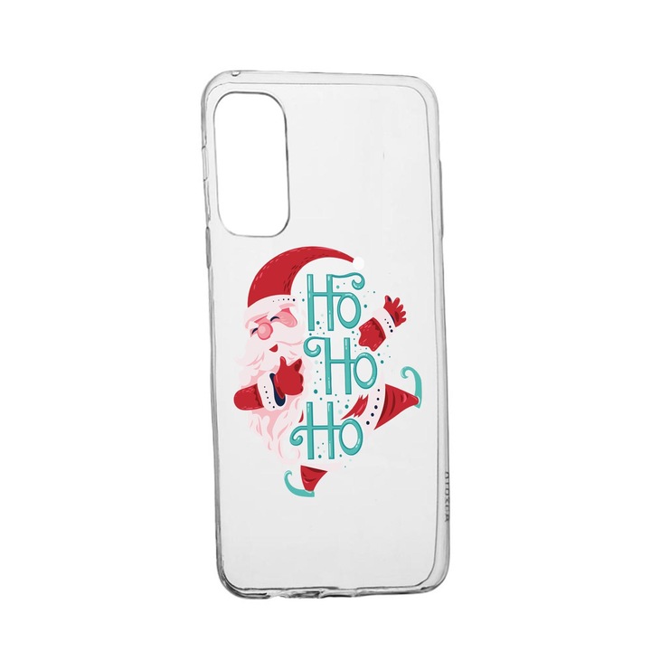 Силиконов калъф Unique за Realme V13 5G, Ho Ho Ho Santa Claus, Transparent TR 869