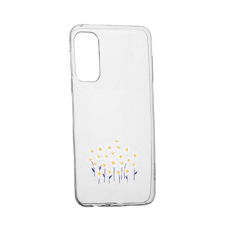 Силиконов калъф Unique за Vivo X60 Pro, Little Daisy Flowers, Transparent TR 642