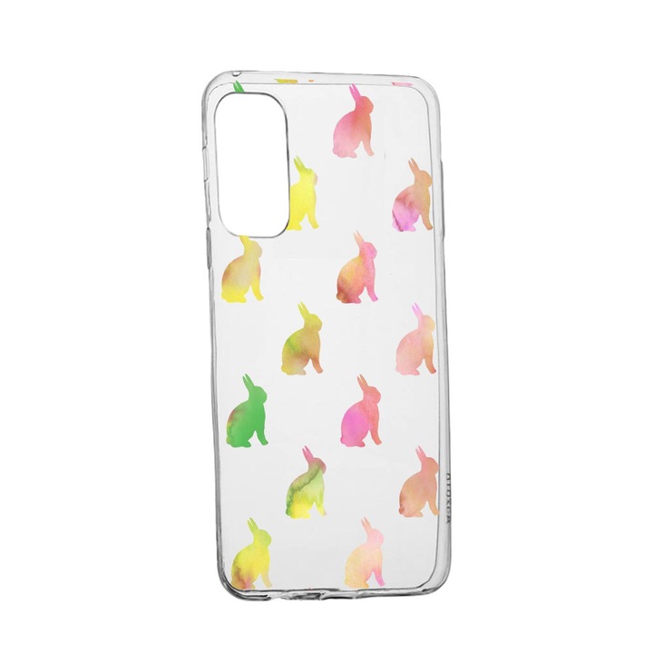 Husa Silicon Cool Rabbits, Compatibila Cu Samsung Galaxy S21 FE, rezistenta la uzura, anti-alunecare, 695