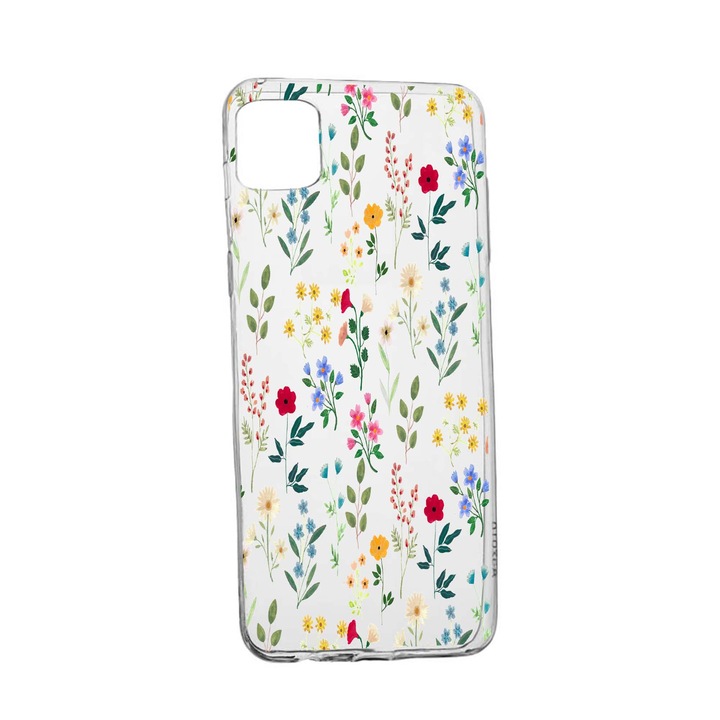 Szilikon védőtok, Xiaomi Redmi 10C, Spring Flowers, TR 635