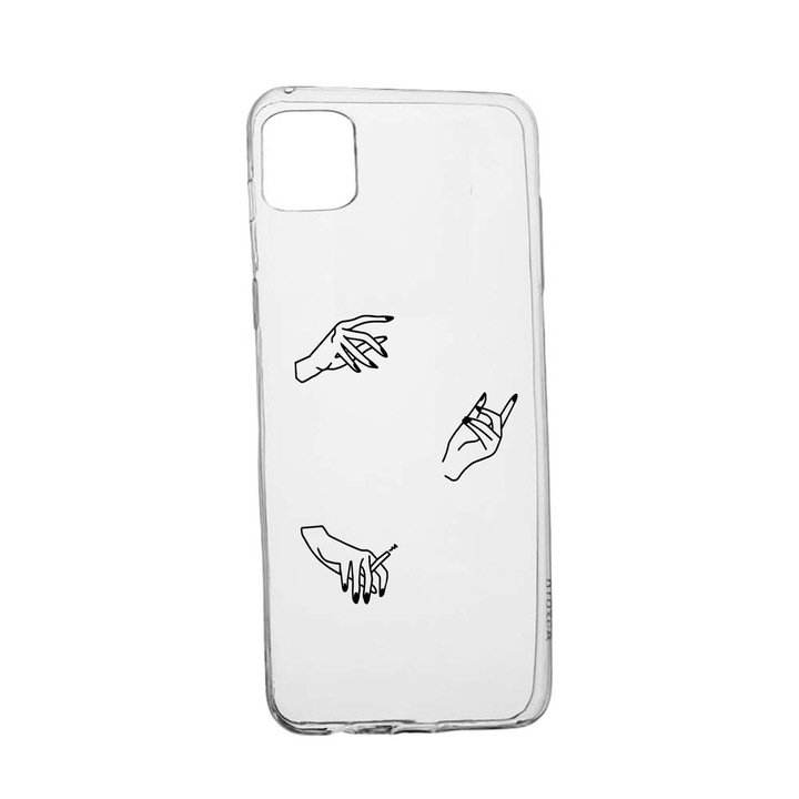 Силиконов калъф Unique за Oppo Reno 7 4G, Hands, Transparent TR 740