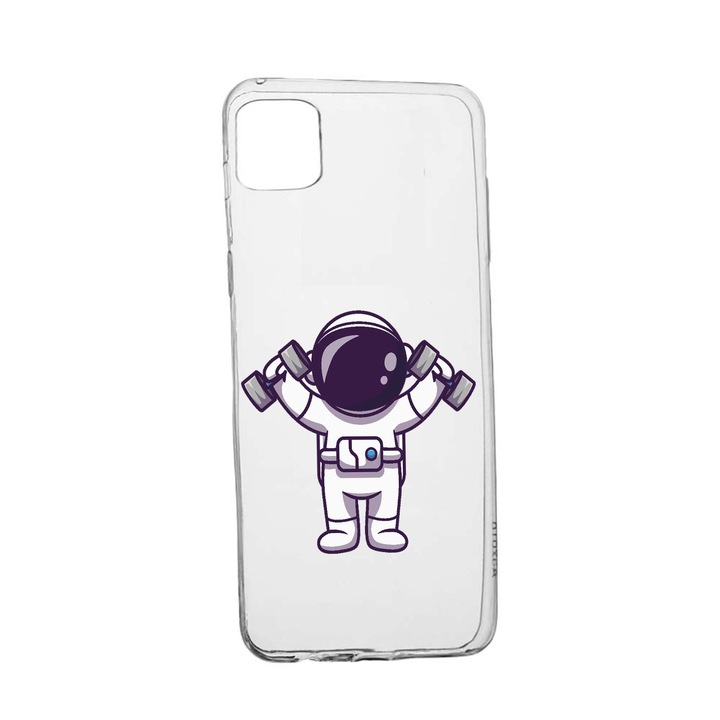 Szilikon védőtok, Xiaomi Redmi 10C, Astronaut Gym, TR 778