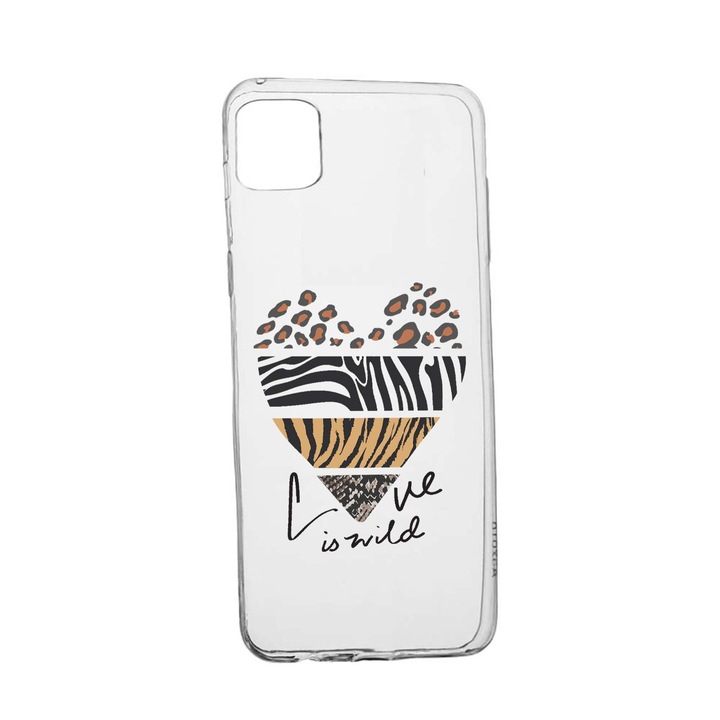 Силиконов калъф, съвместим с Xiaomi 11 Lite 5G NE, Love Is Wild, устойчив на износване, противоплъзгащ се, 762