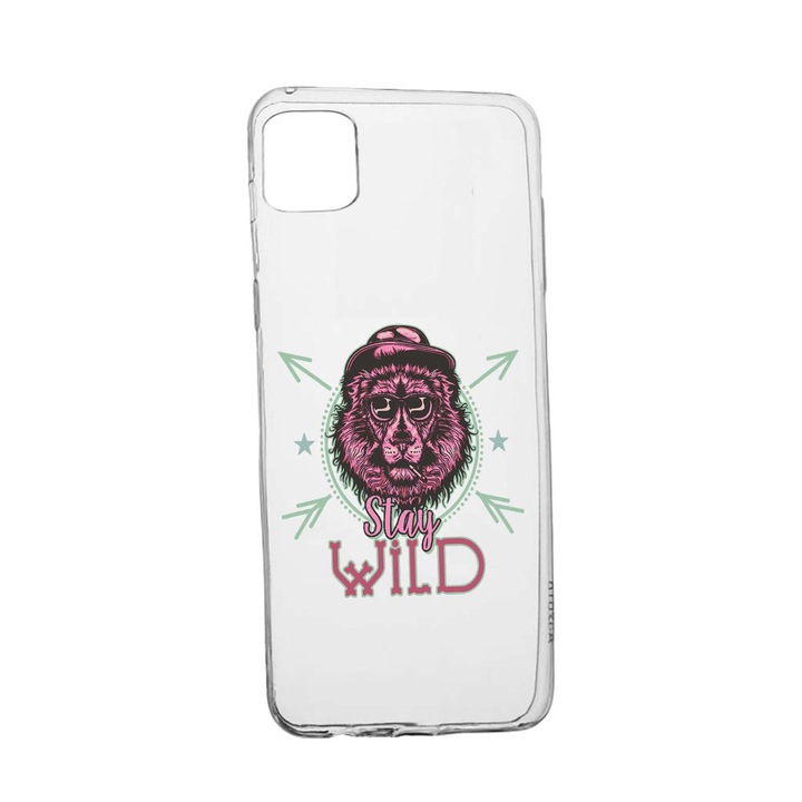 Силиконов калъф, съвместим с Xiaomi 11 Lite 5G NE, Stay Wild, устойчивост на износване, противоплъзгащ се, 832