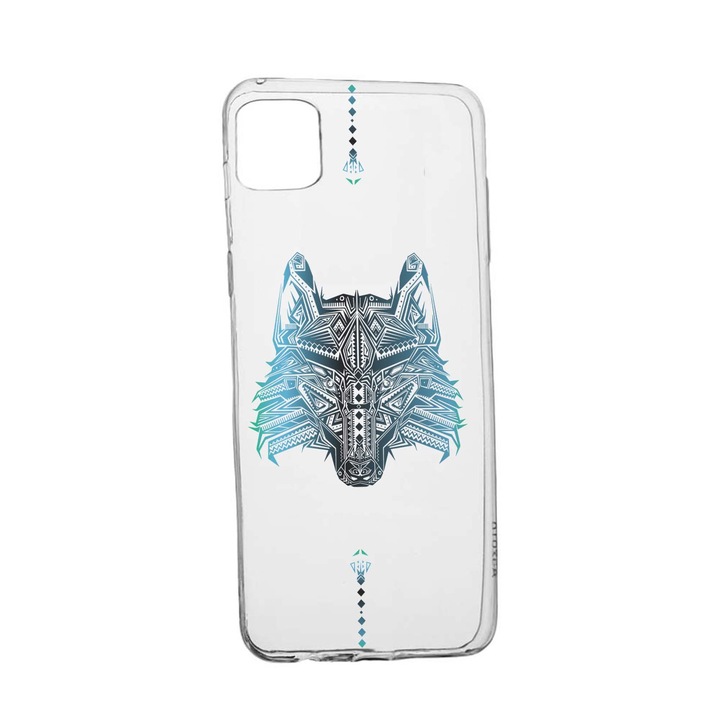 Силиконов калъф Unique за Realme C11 2021, Wolf, Transparent TR 50