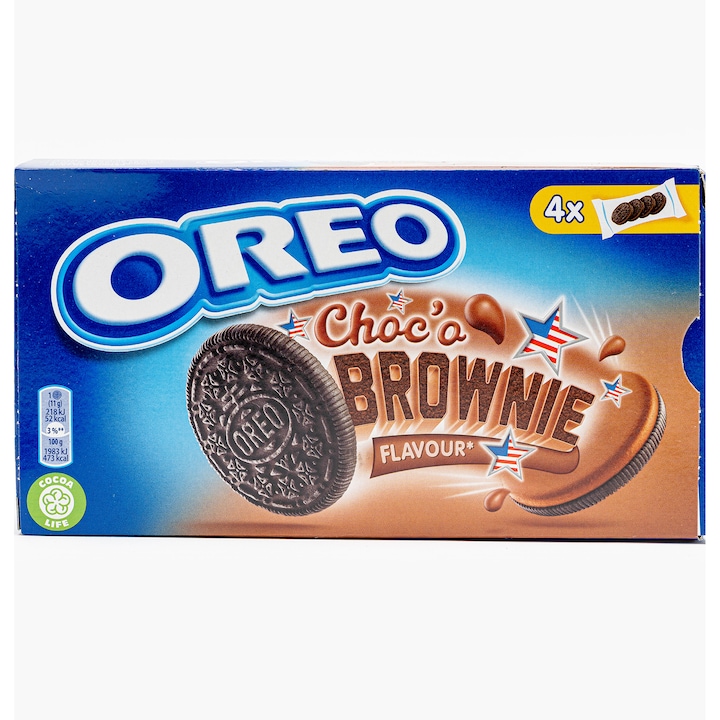 Biscuiti aroma Choco brownie Oreo 176g
