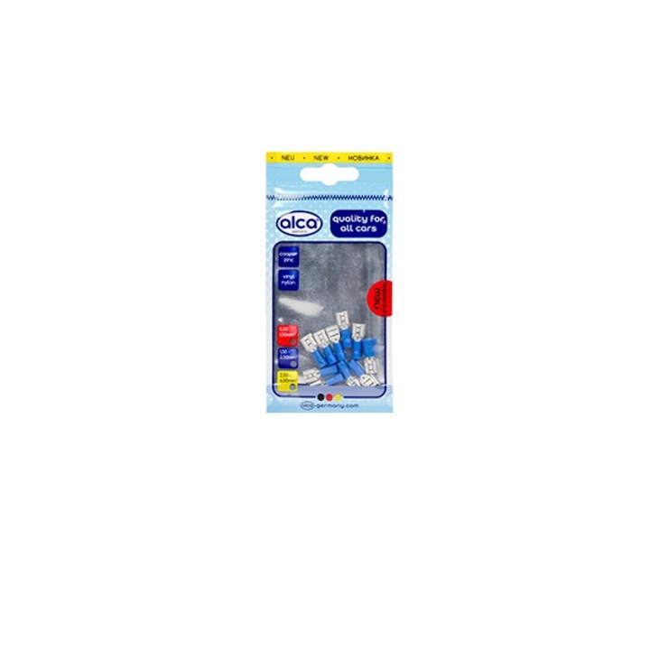 Set 10 papuci electrici auto izolat albastru tip mama 6.35mm