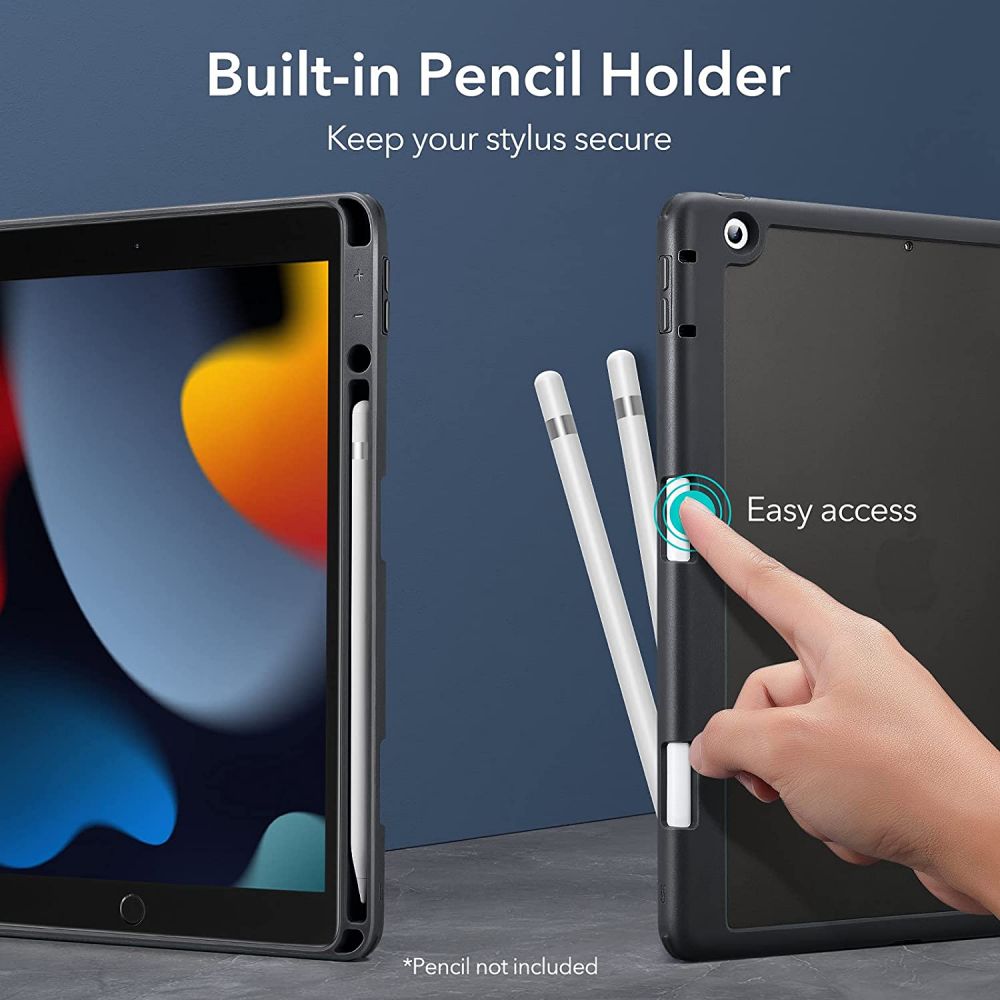 Husa ESR Rebound Hybrid compatibila cu iPad 10.2 inch (2019/2020/2021) Black