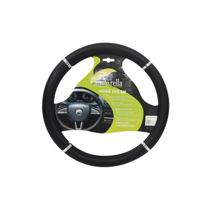 Калъф за волан, Черен, 37 - 39 см