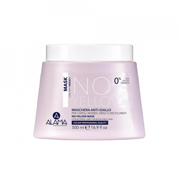 Masca cu efect anti-ingalbenire, ALAMA No Yellow, 500 ml