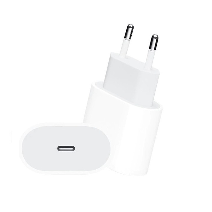 Комплект STELS съвместим с Apple, iPad, iPhone, Adapter, USB-C, Lightning, 20W, 2 in 1: Зарядно, Кабел