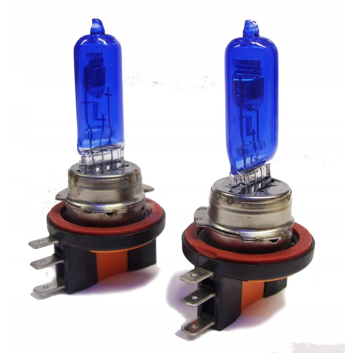 Set de 2 becuri halogen H15, 55W, 12V, lumina alba 5000K