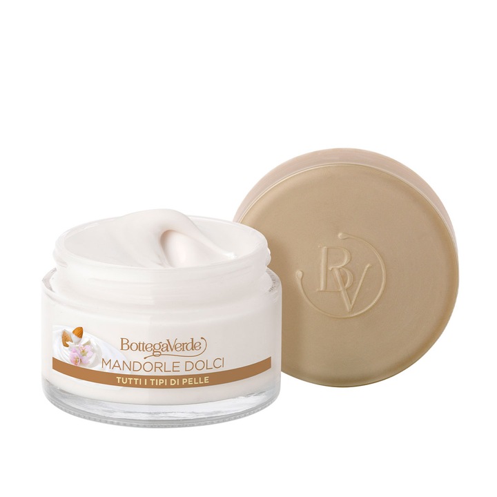 Arckrém, minden bőrtípusra, édes mandulatejjel - Mandorle, 50 ML, Bottega Verde