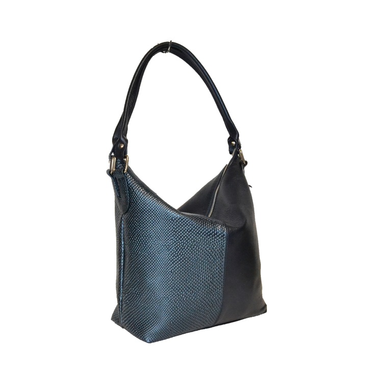 Zea 152 táska, sötétkék / krokodilbőr minta