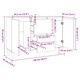 Servanta vidaXL, sonoma gri, 101x35x70 cm, lemn prelucrat