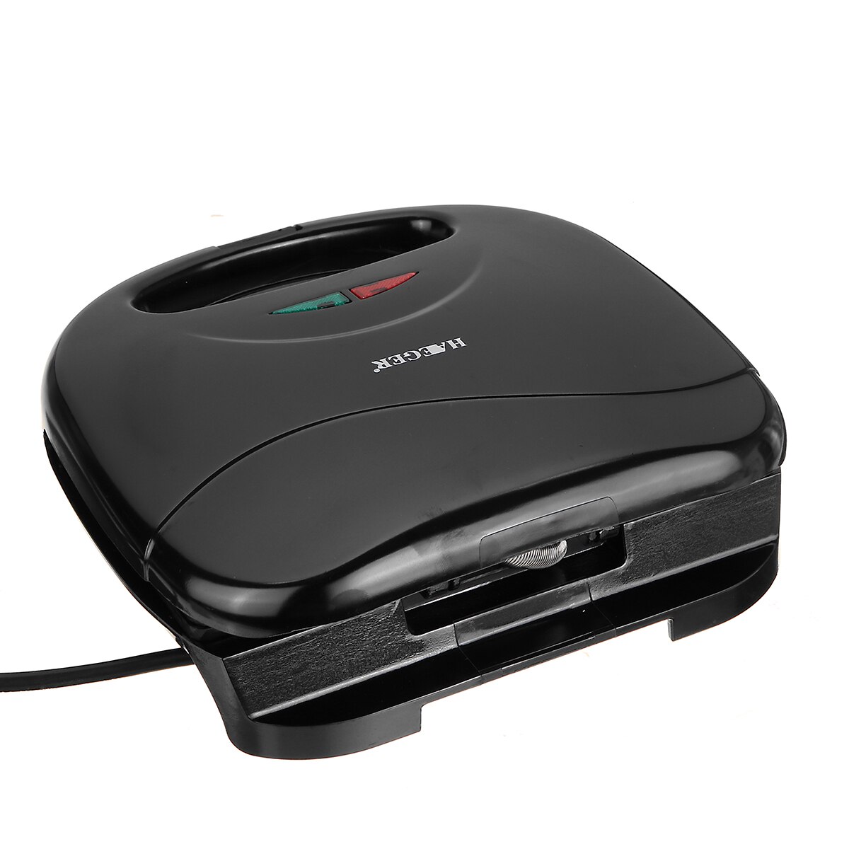 Sandwichmakers, HAEGER, 750 W, Aragaz antiaderent, Protectie la