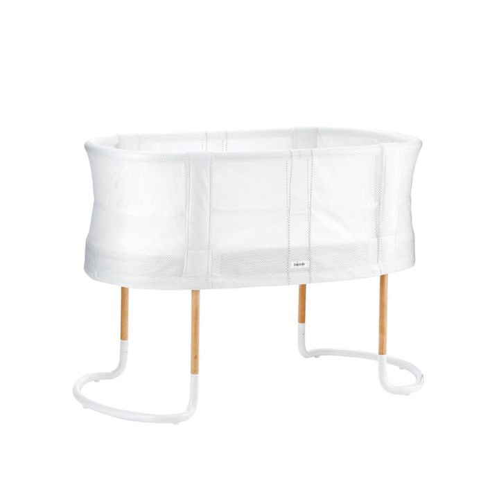 Patut reglabil pe inaltime din mesh, Alb, 57 x 110 x 77 cm, BabyBjorn