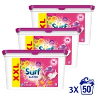 Capsule de spalat rufe SURF Tropical Lily & Ylang Ylang Trio, 3x50 spalari