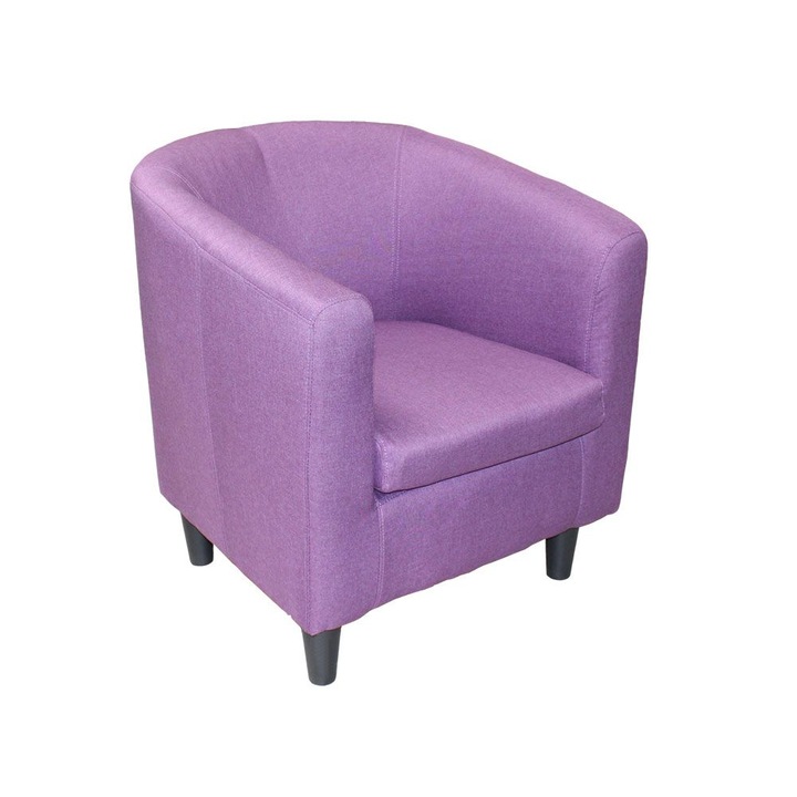 Fotoliu Marshall,69x78x82 cm, material textil, mov