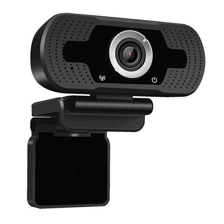Camera web 720P, Microfon, USB, 30FPS, Negru