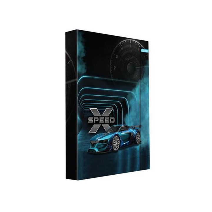 Spirit: x-speed sportautós füzetbox gumipánttal a/4-es méretben