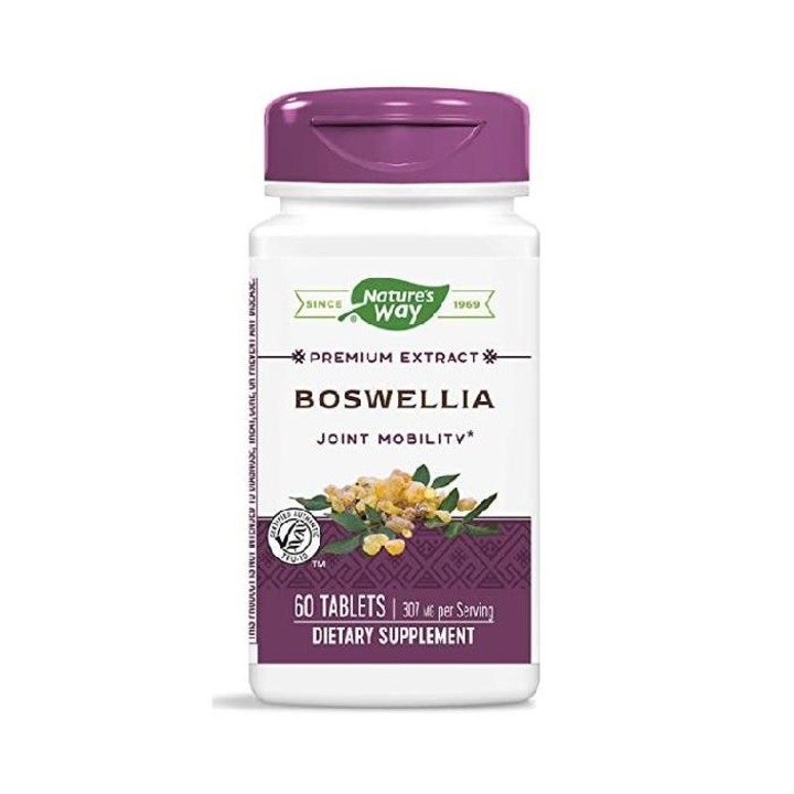 Хранителна добавка при болка в ставите 310mg , NATURES WAY, BOSWELLIA, 60 tabl