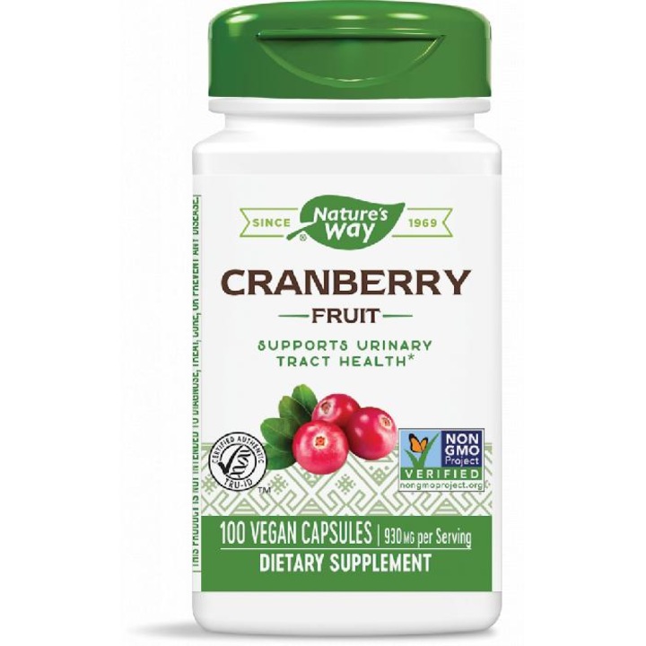 NATURES WAY, CRANBERRY FRUIT червена боровинка 465mg, 100 caps