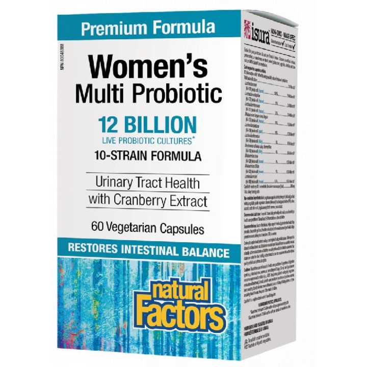 Хранителна добавка, NATURAL FACTORS, WOMEN'S MULTI PROBIOTIC, 60 caps